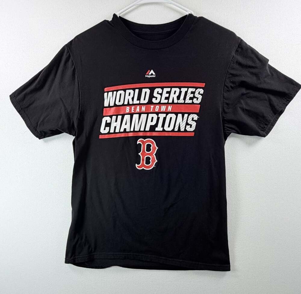 Majestic Boston Red Sox 2018 World Series Champions Men’s T-Shirt Size Small